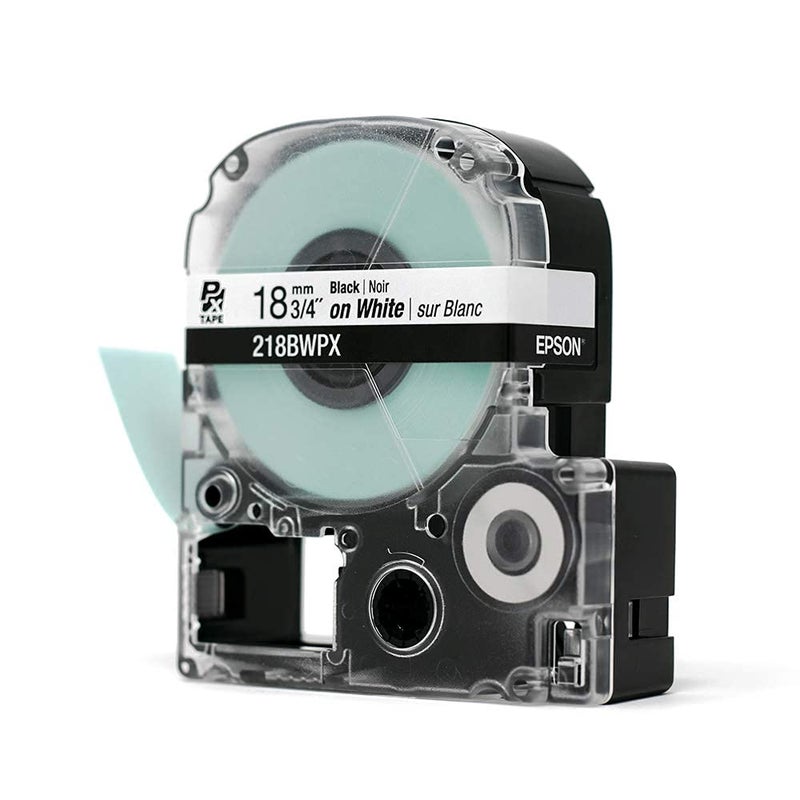 LABELWORKS Epson Labelworks 218Bwpx Pet Tape Cartridge - Black On White Industrial Label Maker Tape - 3/4"" (18Mm) Wide 30 Ft - Image 3