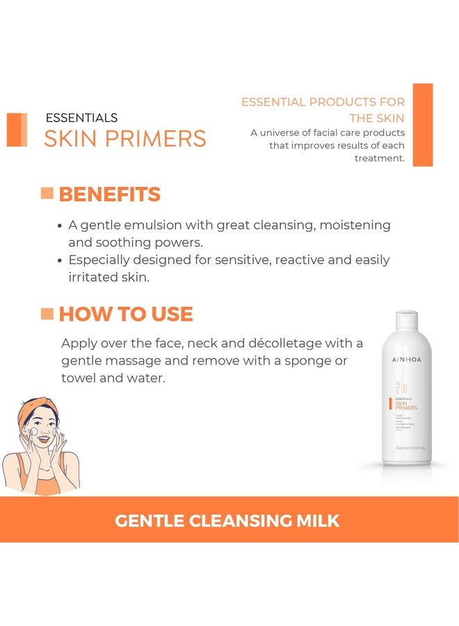 أينوا حليب منظف لطيف نباتي من أينوا للبشرة الحساسة مع بيسابولول وآذريون، 350 مل - Image 3