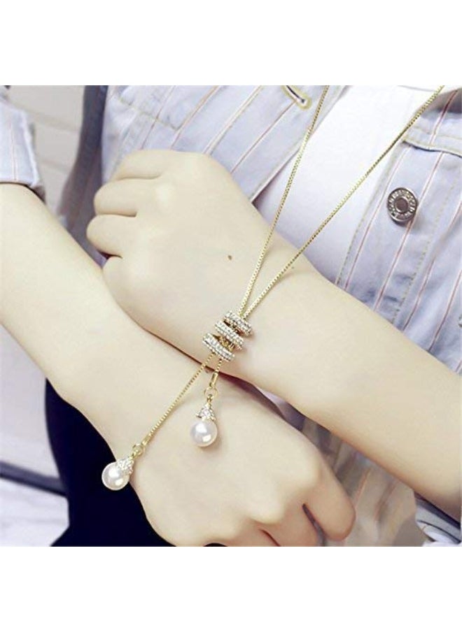 Yellow Chimes Western Stylish Collection Pearl Crystal Long Chain Pendant Necklace for Women and Girls (Golden Long Chain) - pzsku/ZBD2703F4D83D4D7E537DZ/45/_/1729064209/7feeb007-1626-43a0-81ee-2a67a7956d8f