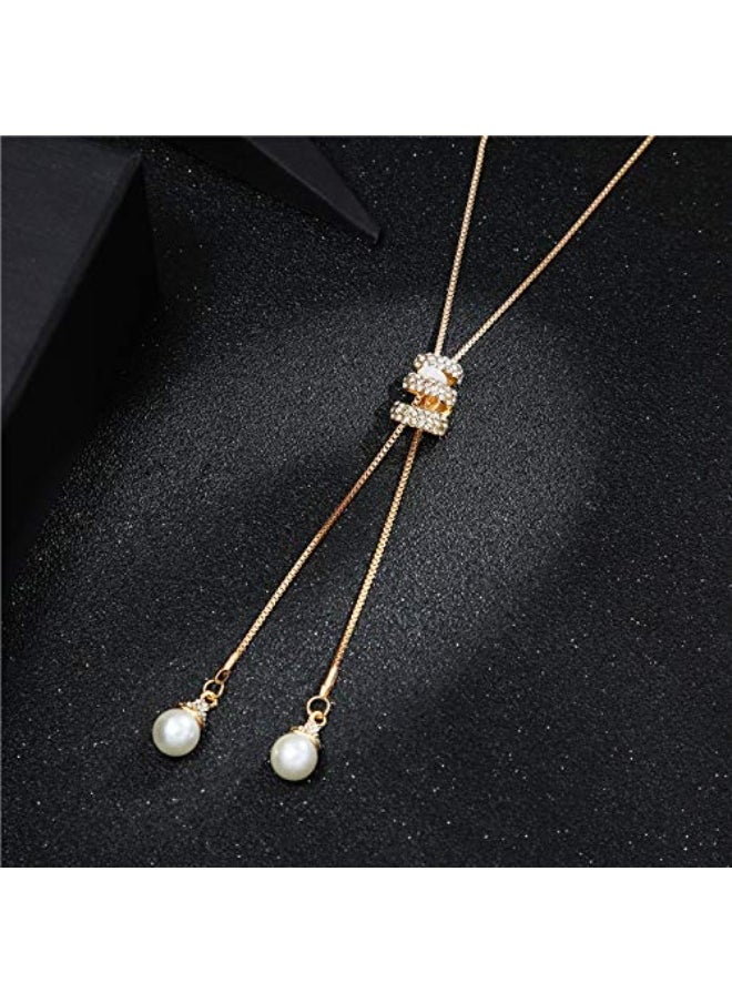 Yellow Chimes Western Stylish Collection Pearl Crystal Long Chain Pendant Necklace for Women and Girls (Golden Long Chain) - pzsku/ZBD2703F4D83D4D7E537DZ/45/_/1729064210/2aba35ee-3354-49b1-b966-b3f903c4a659