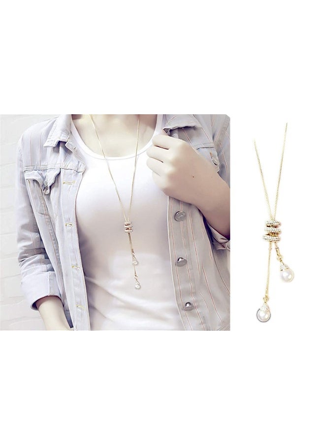 Yellow Chimes Western Stylish Collection Pearl Crystal Long Chain Pendant Necklace for Women and Girls (Golden Long Chain) - pzsku/ZBD2703F4D83D4D7E537DZ/45/_/1729064212/f4c9ebc2-93d5-4835-a8d3-2a249fed7911