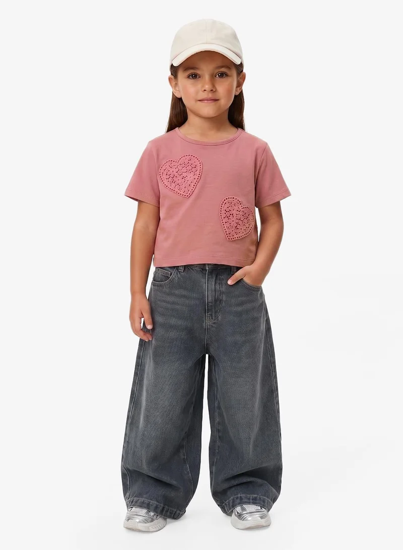 carter's Toddler Cropped Crew Neck T-Shirt
