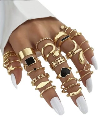 مجموعة من سبيكة الصيف 27 مساءً ، القلب ، الفراشة ، الأوراق ، الحلقات السميكة ، مثالية للنساء اليومي ، الخروج ، الحفلات ، هدية عيد الميلاد - pzsku/ZBD270F0AA255426F47D4Z/45/1756895324/f8e665b4-c2d3-4800-996a-5c734b644b0e