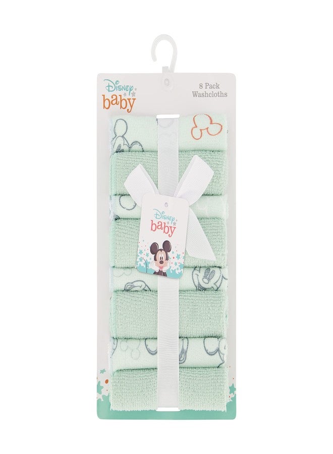 Disney Cudlie Disney Baby Washcloths with Nursery Characters | 8 Pack of Kids Washcloths for Bath | Baby Shower Gifts and Baby Stuff for Newborns - Image 2