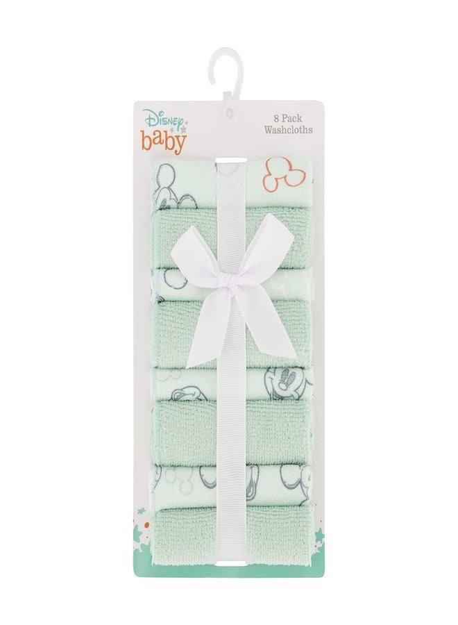 Disney Cudlie Disney Baby Washcloths with Nursery Characters | 8 Pack of Kids Washcloths for Bath | Baby Shower Gifts and Baby Stuff for Newborns - Image 1