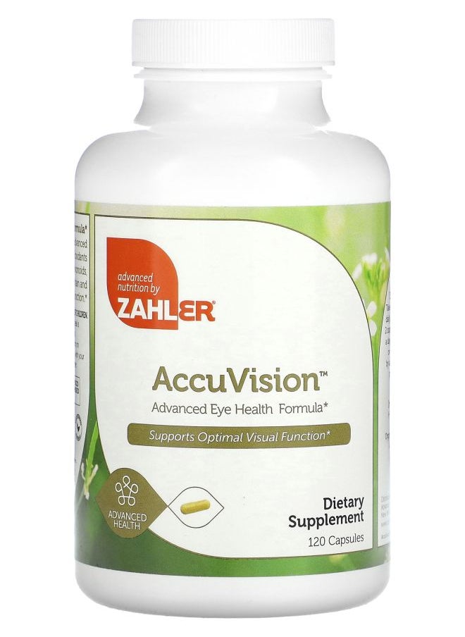 Zahler AccuVision Advanced Eye Health Formula 120 Capsules 