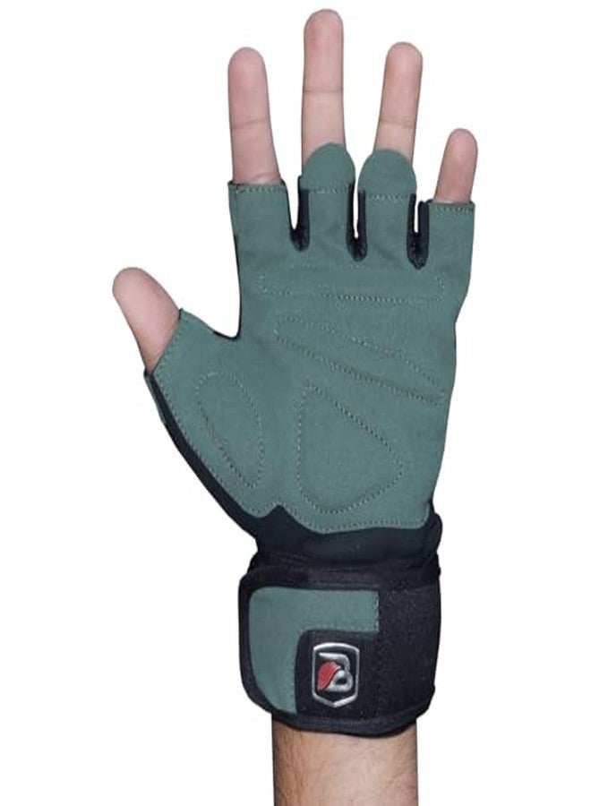 BABBLER Mamba BG-224 Large PU/Suede Weightlifting Gym Gloves for Men & Women - Image 3