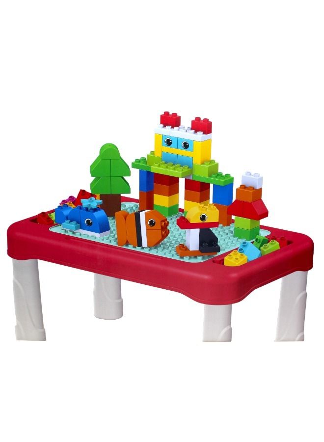Kids Multifunctional Educational Building  Blocks Table for kids  learning game table  playset  - Image 1