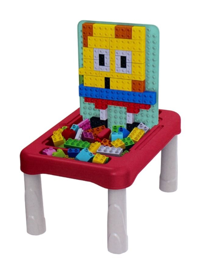 Kids Multifunctional Educational Building  Blocks Table for kids  learning game table  playset  - Image 2