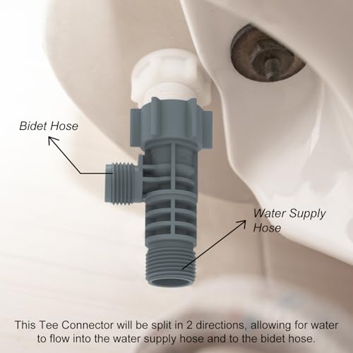 Holdly 78 Inch Bidet T Adapter T Valve Bidet Tee Connector for All PF2 and Newer Washlets - Image 3