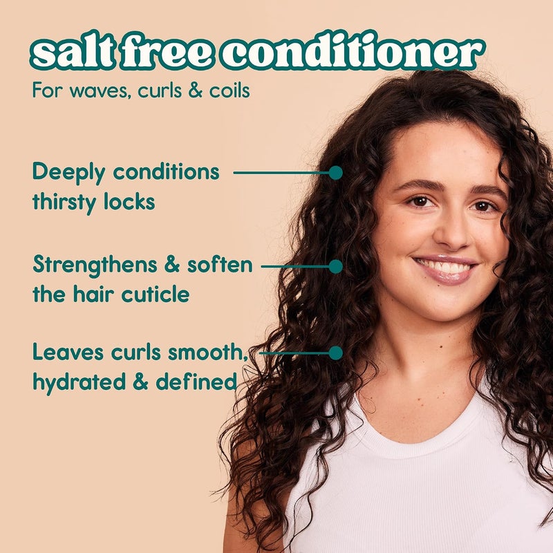Nature Spell Curl Enhancing Conditioner for Curly Hair 300ml Sulphate Free Conditioner Infused with Rice Water & Linseed For All Curl Types 100% Vegan Made in the UK - Image 1
