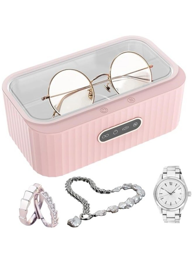 Generic Ultrasonic Cleaning Device 400 ml Stainless Steel 45 KHz Automatic Ultrasonic Cleaner Professional Ultrasonic Bath for Cleaning Glasses Earrings Watches Jewellery Rings - Image 1