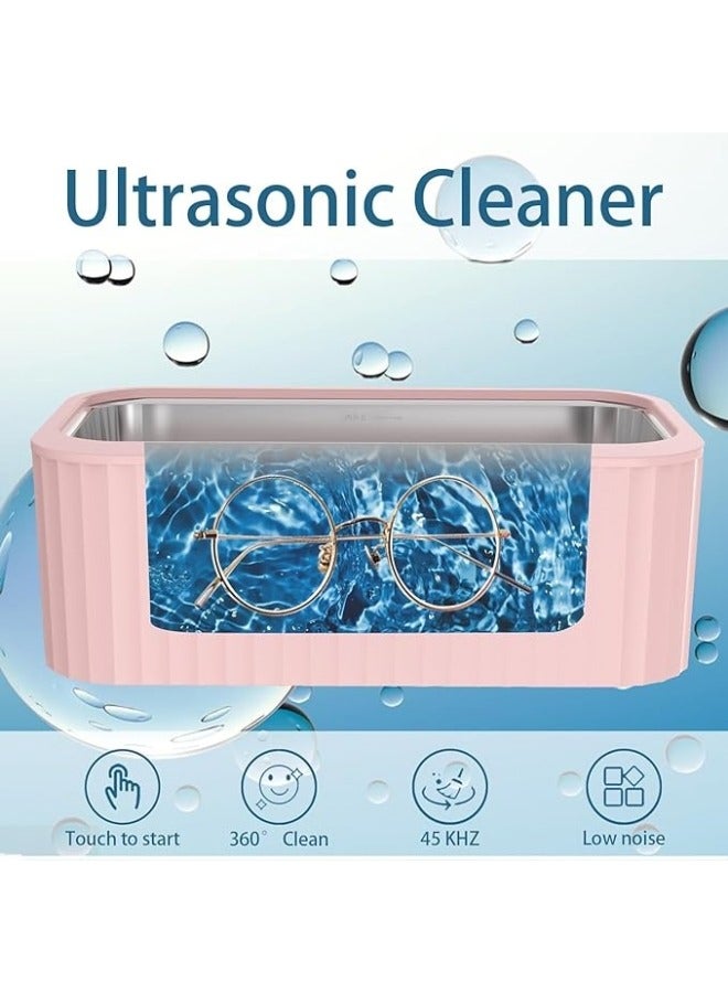 Generic Ultrasonic Cleaning Device 400 ml Stainless Steel 45 KHz Automatic Ultrasonic Cleaner Professional Ultrasonic Bath for Cleaning Glasses Earrings Watches Jewellery Rings - Image 5