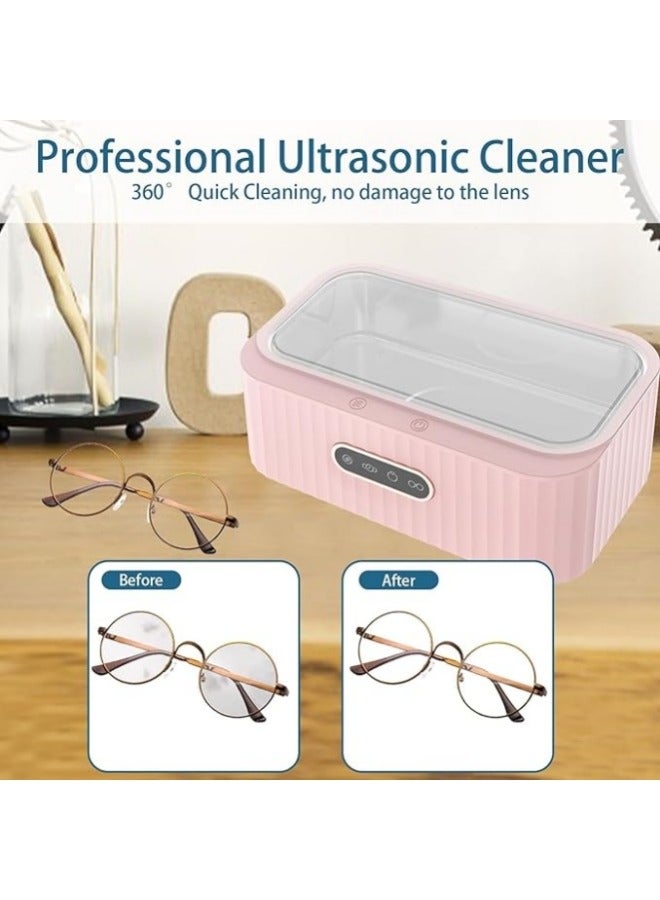 Generic Ultrasonic Cleaning Device 400 ml Stainless Steel 45 KHz Automatic Ultrasonic Cleaner Professional Ultrasonic Bath for Cleaning Glasses Earrings Watches Jewellery Rings - Image 4