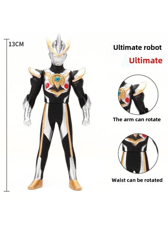 13cm Soft Glue Altman Toy Children's Boy Degas Cello Monster Figure Hand-made Model Birthday Gift-Color:34. Ultimate Robot - Image 1