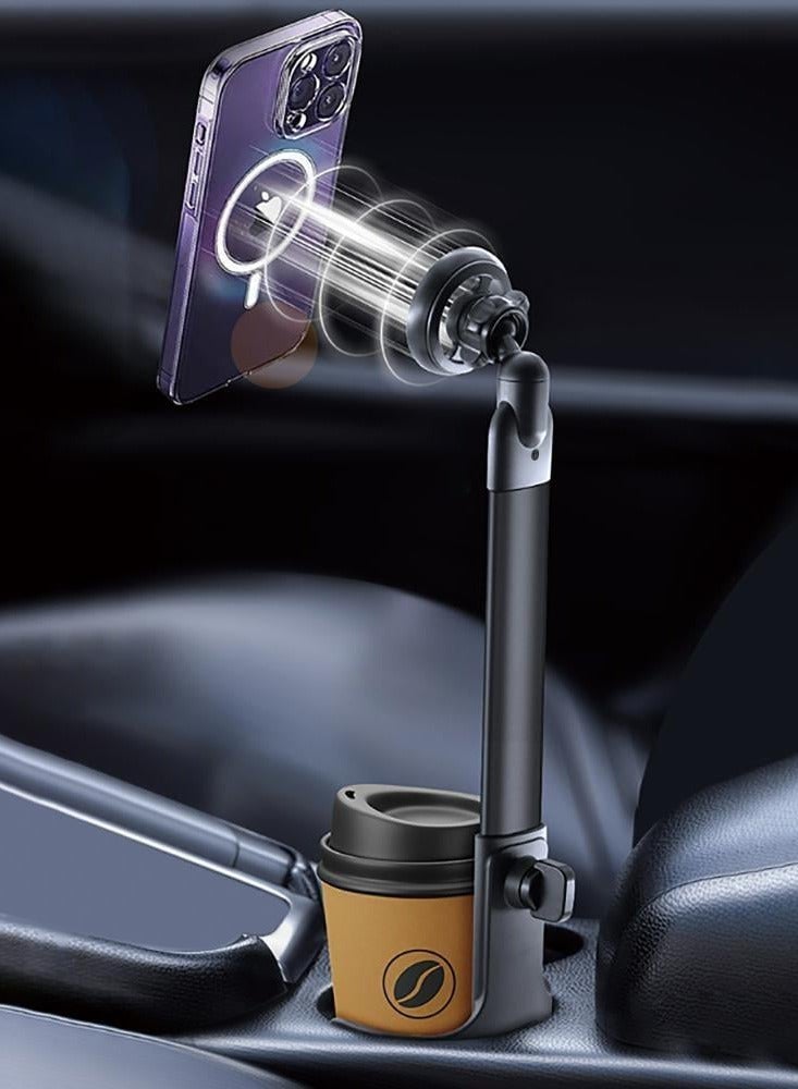 دريب قاعدة Drip ستاند للجوال مكان الكوب – حامل هاتف للسيارة بتصميم مبتكر يضمن ثبات وأمان الهاتف أثناء القيادة – قابل للدوران 360° لزوايا رؤية مثالية – تركيب سهل ومناسب لجميع الهواتف – مثالي لاستخدام GPS والمكالمات والتنقل اليومي - Image 1