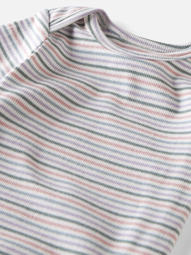 little planet by carter's unisex-baby 3-pack Organic Cotton Rib Short Sleeve Bodysuits Bodysuit (pack of 3) - Image 2