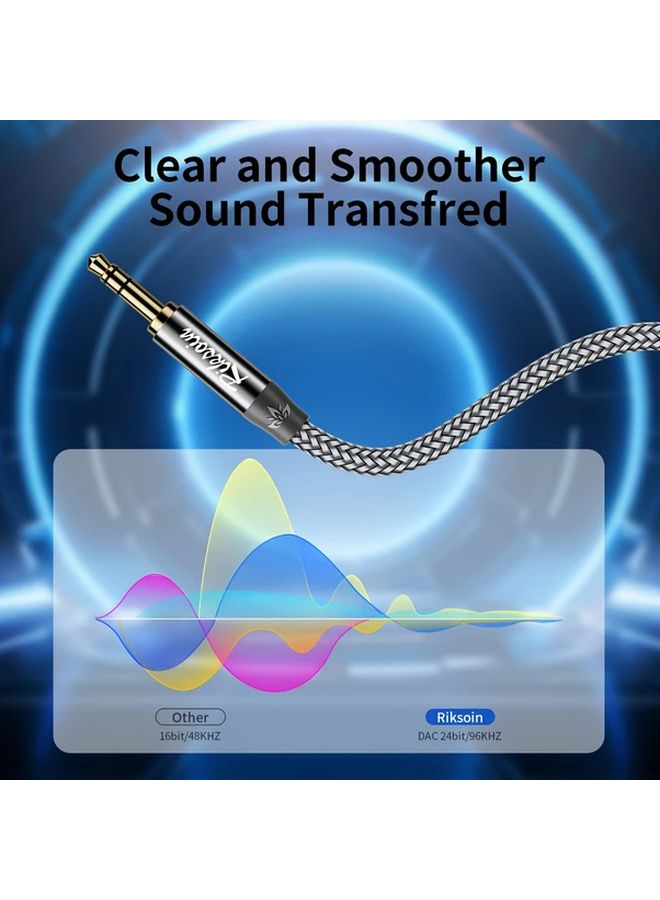 3.5 مم مقسم صوتي 1 2 م ذكر إلى محول TRS ستيريو كابل سماعات الرأس مكبرات الصوت - Image 5