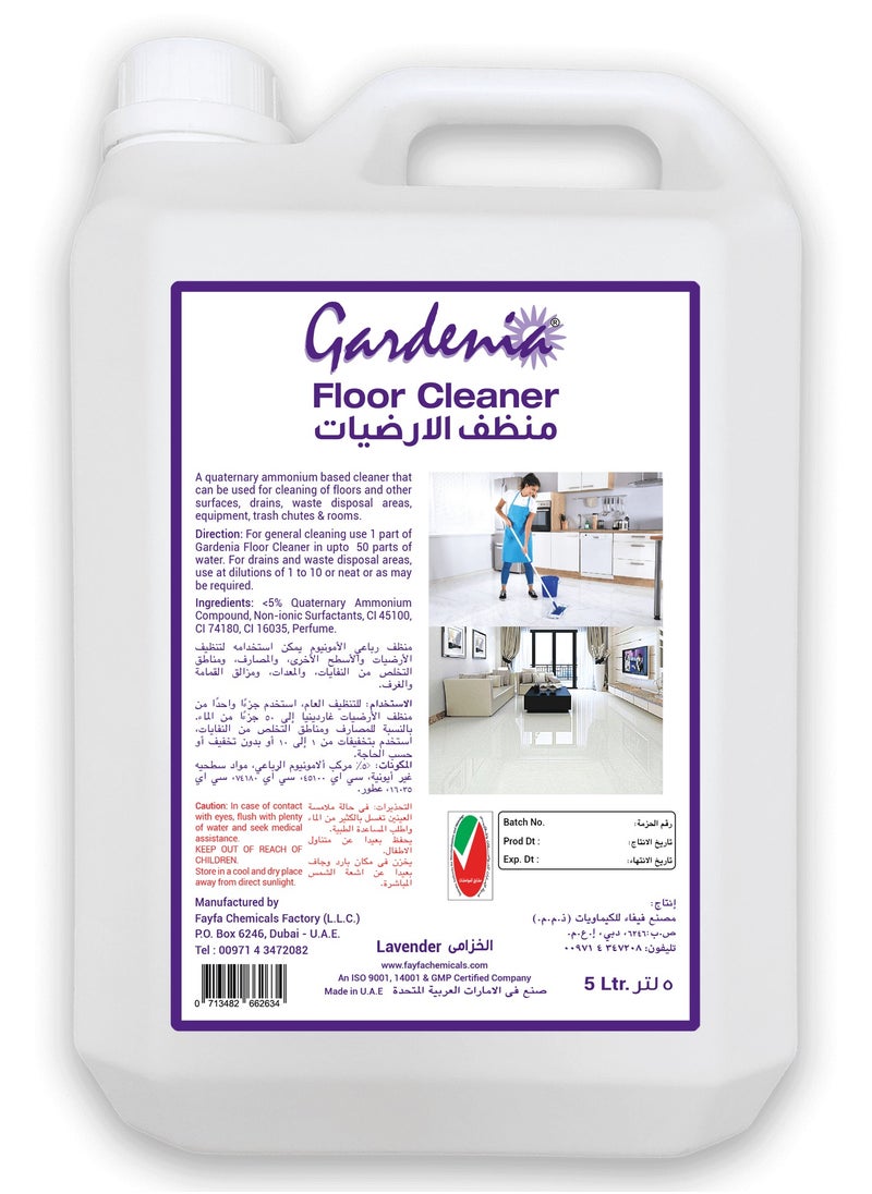 Gardenia - Floor Cleaner Liquid Lavender 5 Liter - Image 1