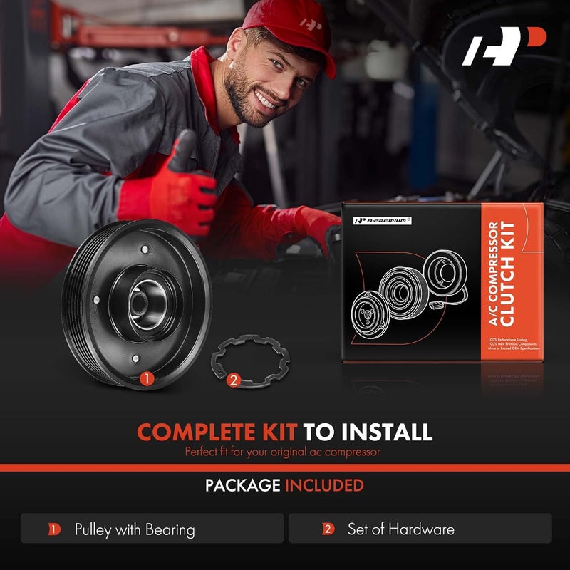 A-Premium A/C Compressor Clutch Kit for Hyundai Accent & Kia Rio (2012-2017) - Image 2