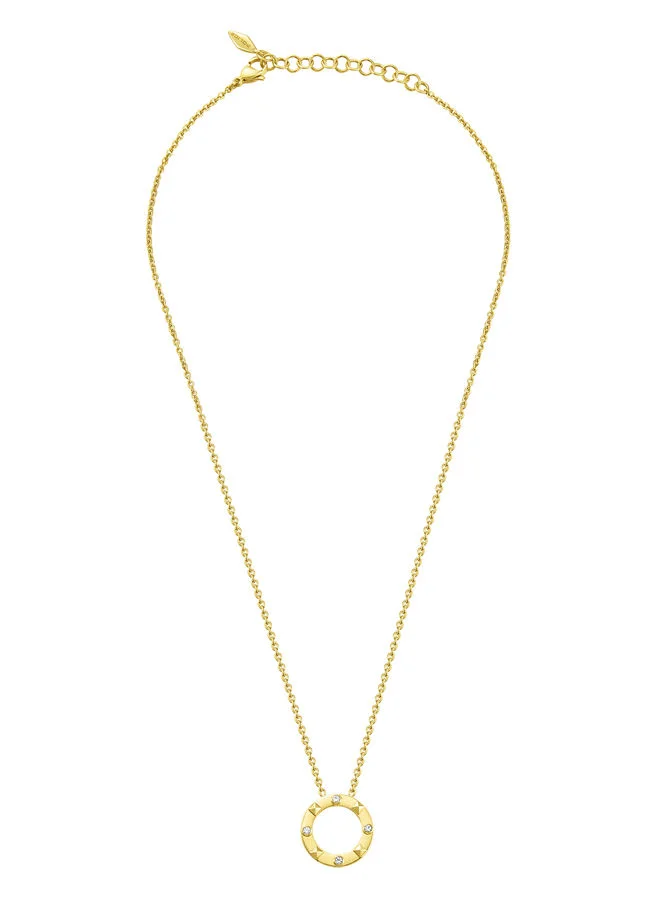 بوليس Necklace For Women Gold Plating With CrystalsPEJLN0001604