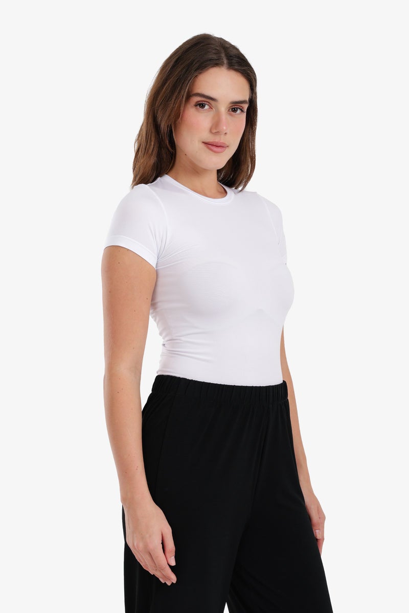 Carina Round Neck Basic Top - Image 2
