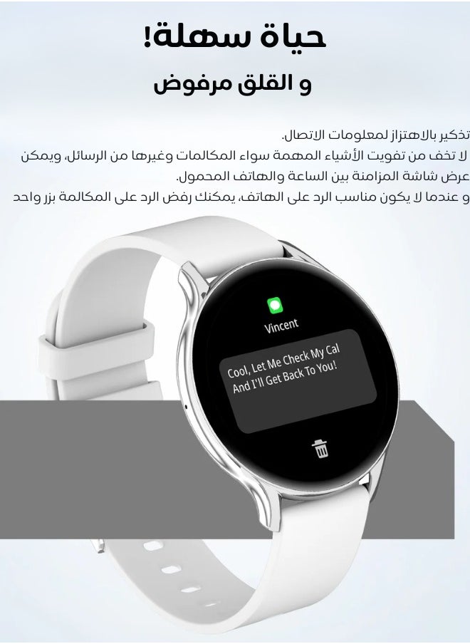 AOLON GTR2 AMOLED Always-on Display Bluetooth Talking Smartwatch White  - Image 2