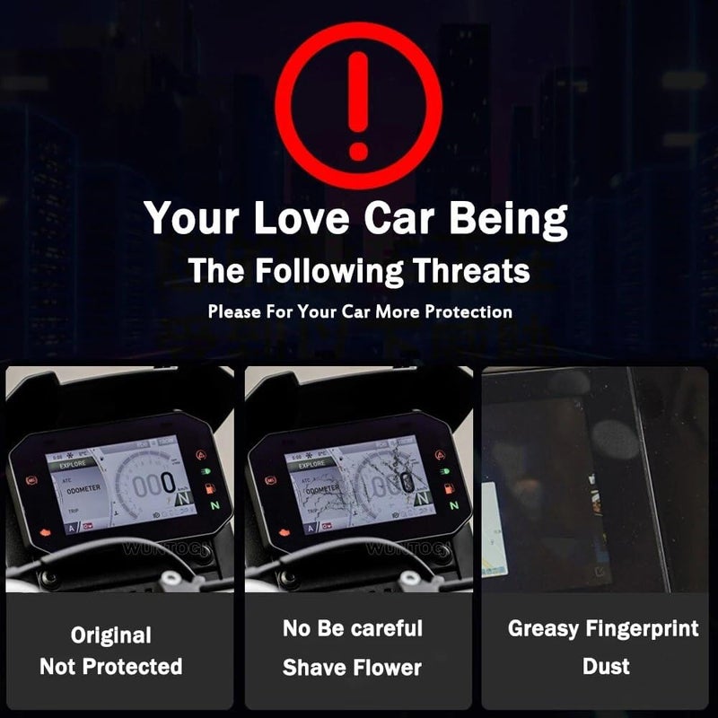 QASULER Motorcycle Dashboard Screen Protector - Image 5