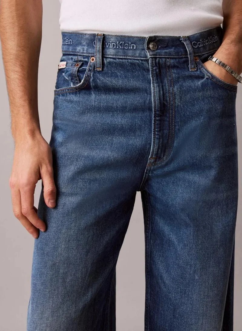 Calvin Klein CK BOULDER BLUE Baggy Jeans for Men | Best Price UAE