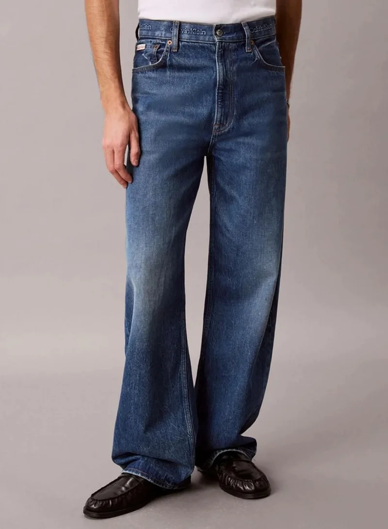 Calvin Klein CK BOULDER BLUE Baggy Jeans for Men | Best Price UAE