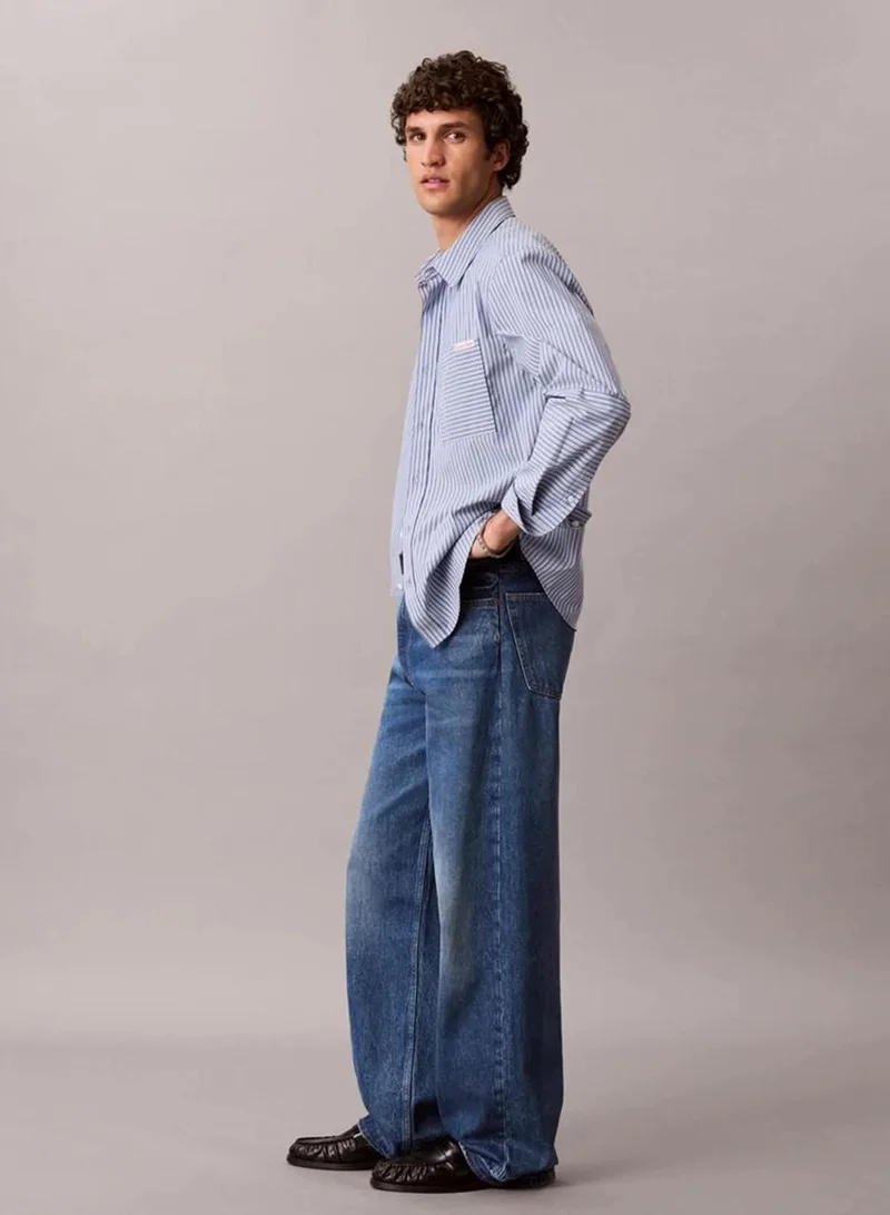 Calvin Klein CK BOULDER BLUE Baggy Jeans for Men | Best Price UAE
