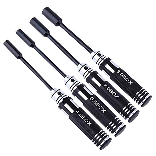 HobbyPark Hex Nut Driver Set Hexagonal Head Nut Wrench 4.0/5.5/7.0/8.0mm Repair Tool Kit Socket Screwdrivers for RC Quadcopter Helicopter FPV Drone Car Airplane - Image 3
