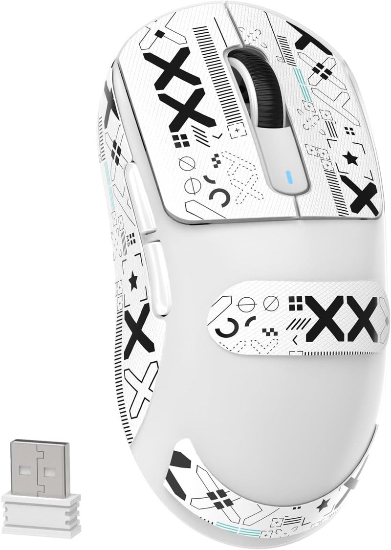 MAMBASNAKE Attack Shark X3 Wireless Gaming Mouse, Ultra-Light 49g, PixArt PAW3395 26000 DPI, Bluetooth/2.4GHz/Triple Mode Wired, 200 Hours Rechargeable Battery, Kailh GM8.0 Switch for - Image 1