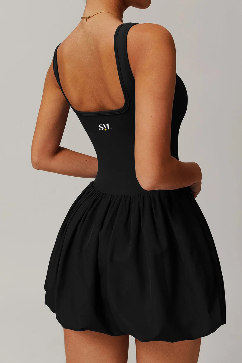 SVL SVL Bubble Belle Dress with Inner Shorts Black