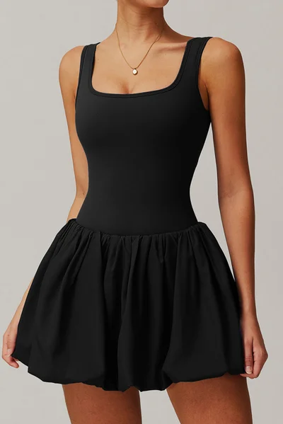 SVL SVL Bubble Belle Dress with Inner Shorts Black