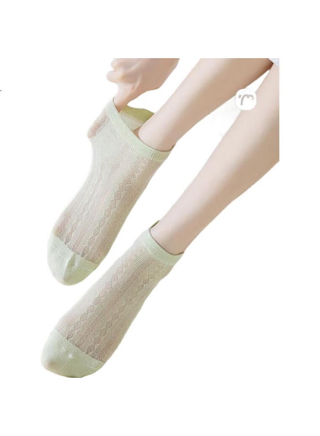 Yuzhaolin 8 Pairs Women'S Short Socks Thin Breathable Anti-Odor Low-Cut Cotton Invisible Boat Socks Non-Slip Heel - Image 2