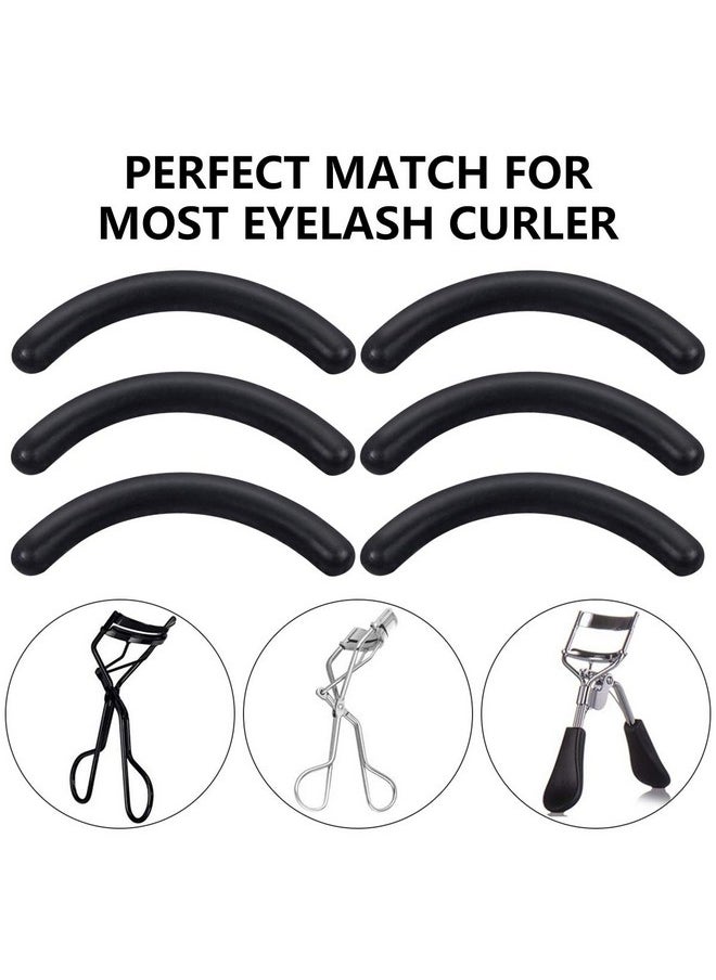 CABAX - Curler Refills Eyelash Curler Refill Pads Silicone Rubber Curler Replacement Refills Pads For Universal Eyelash Curler With A Clear Storage Box Black 12 Pcs - Image 1
