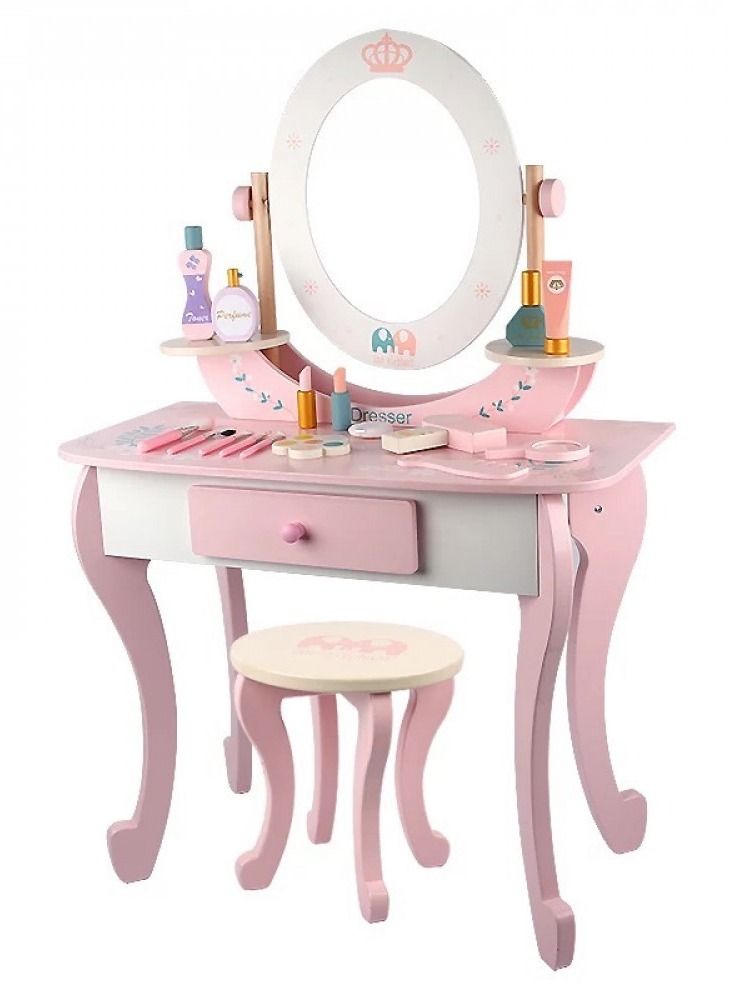 Wooden elegant children's dresser with accessories - Image 1