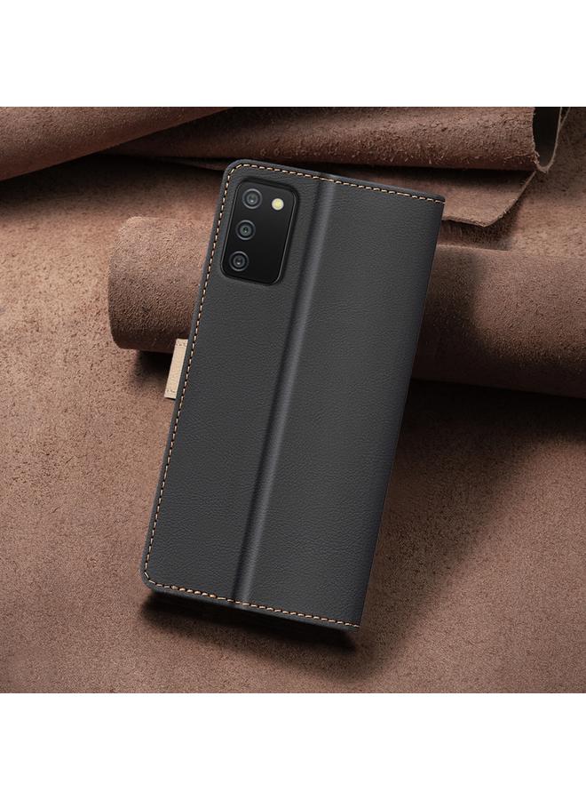 اس-توب جراب لهاتف Samsung Galaxy A03s / A02s، جراب هاتف جلدي مضاد للسرقة بتقنية RFID متطابق الألوان - Image 3