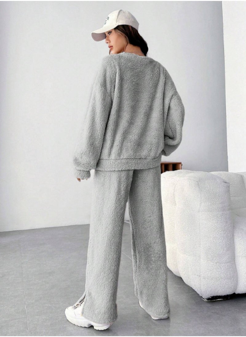 Generic - MANIKAN -Women's Pajama set & Fleece Full Sleeve Soft Fabric Bottom and Top Set - Image 1