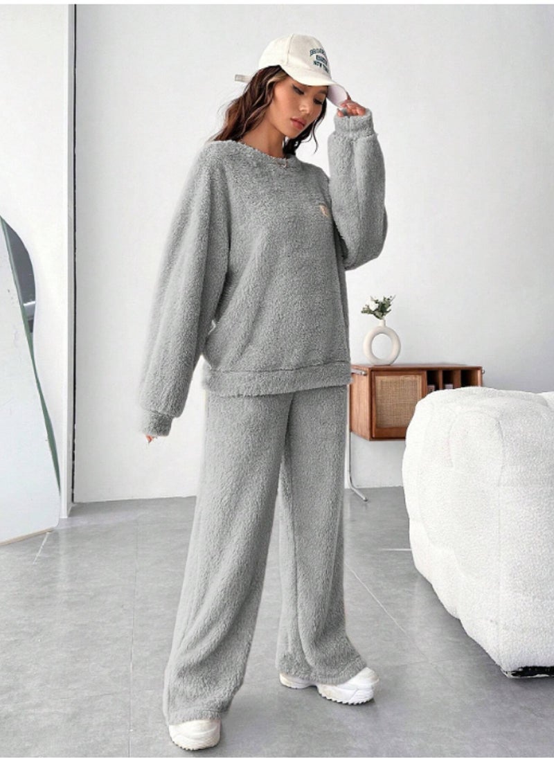 Generic - MANIKAN -Women's Pajama set & Fleece Full Sleeve Soft Fabric Bottom and Top Set - Image 1
