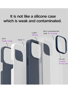 VRS Design Milky Bow iPhone 14 PRO Silicone Case Cover - Midnight  - Image 2