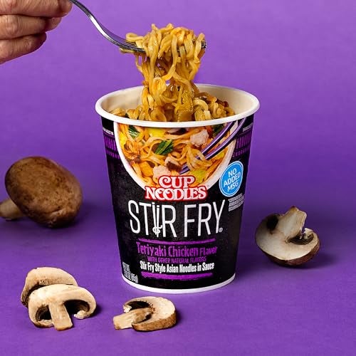 Nissin Cup Noodles Stir Fry Noodles in Sauce, Teriyaki Chicken, 3 Ounce (Pack of 6) - Image 3