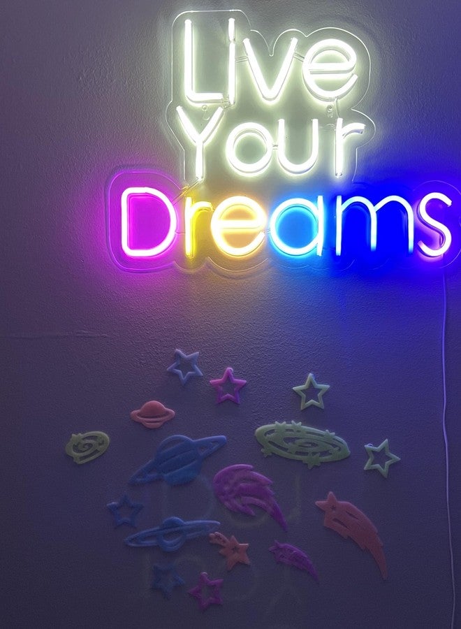 eMart4U Glow in The Dark Ceiling Stickers – 30pcs Shooting Stars & Planets Wall Decals, Luminous Kids Room Decor, Safe PVC, Easy to Apply, Perfect for Bedrooms & Nurseries - Image 3
