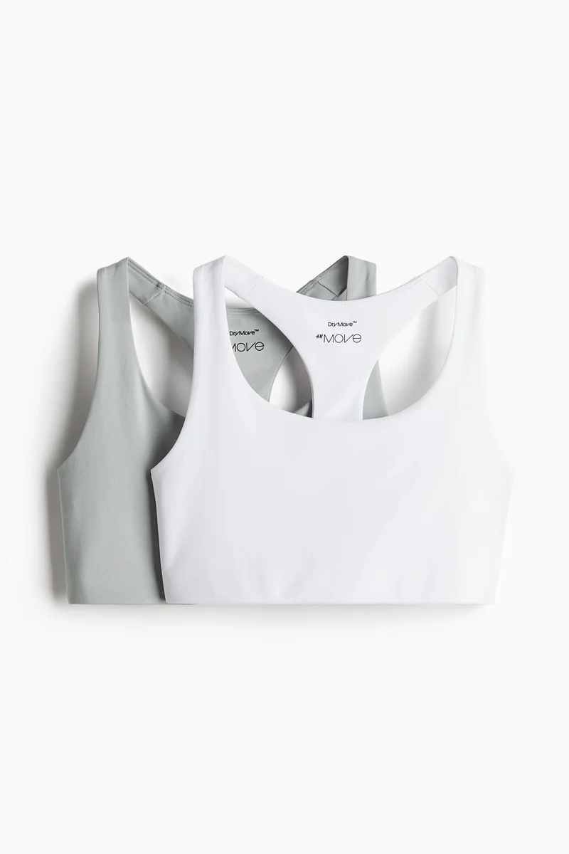 H&M 2-pack Medium support sports bras