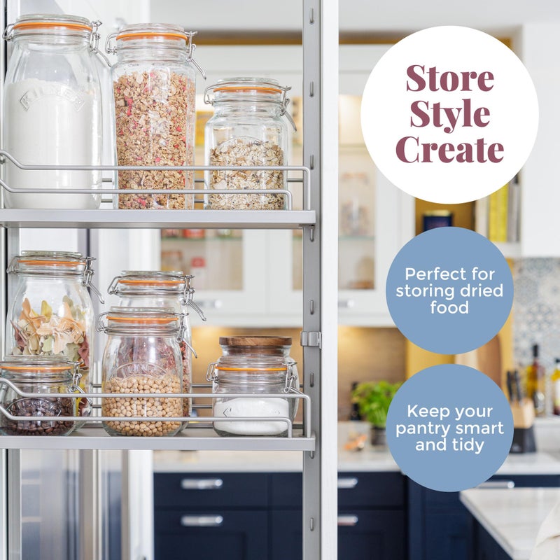 Kilner Round Swing Top Glass Jar | 1L - Image 5