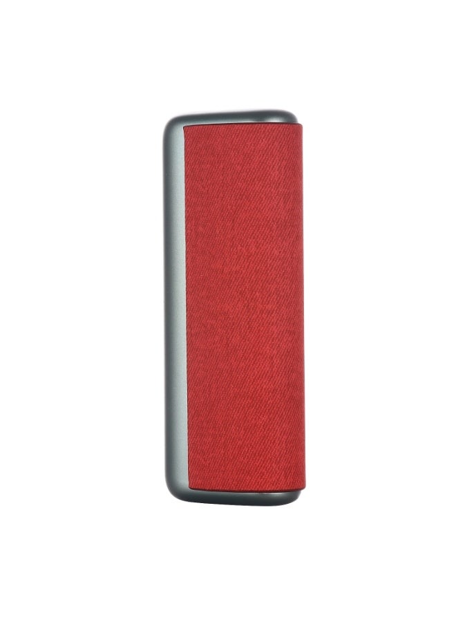 حافظة حماية من القماش بلون سادة لجهاز السجائر الإلكترونية، متوافقة مع **IQOS ILUMA Prime / I Prime** – باللون الأحمر - Image 1