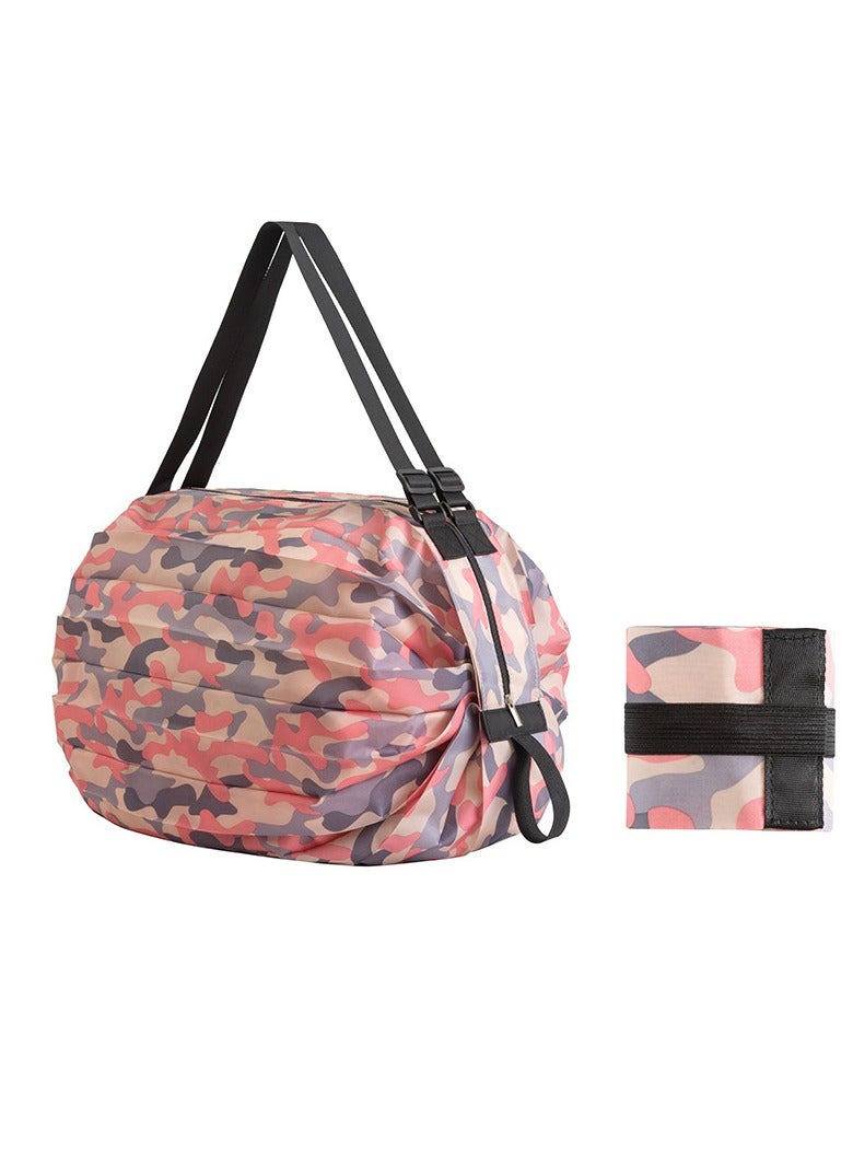 Reusable Shopping Bag, Foldable Grocery Bags Large Capacity Tote Bag Water Resistant Camping Storage Organizer Bag, Convenient & Environmentally Friendly Grocery & Shopping Bags - Image 1