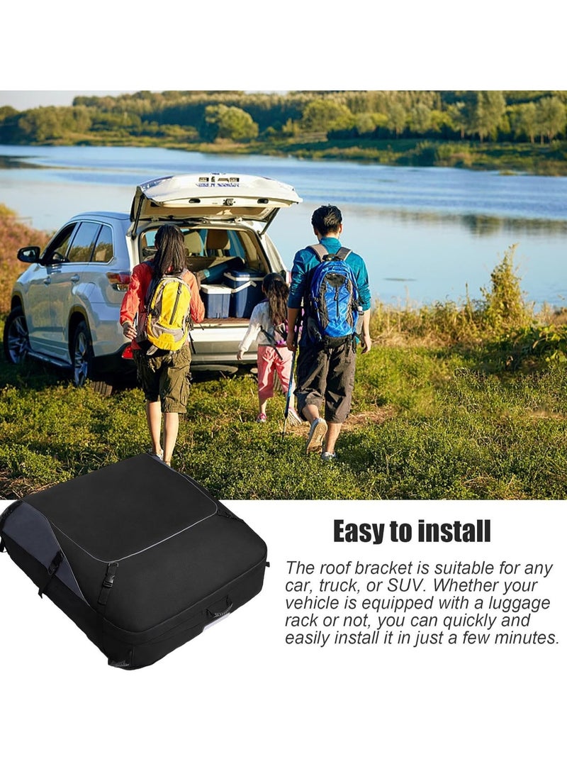 Generic Roof Rack, Waterproof Roof Trunk, Foldable Roof Rack, Roof Rack with 6 Reinforced Straps, High Capacity Roof Trunk for SUVs  - Image 3
