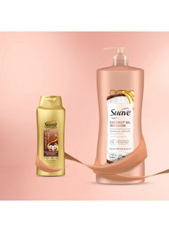 Suave Suave Coconut Oil Damage Repair Shampoo, for Normal, Dry and Damaged Hair, with Pure Coconut Oil Infusion, 28 oz Pack of 4  - Image 5